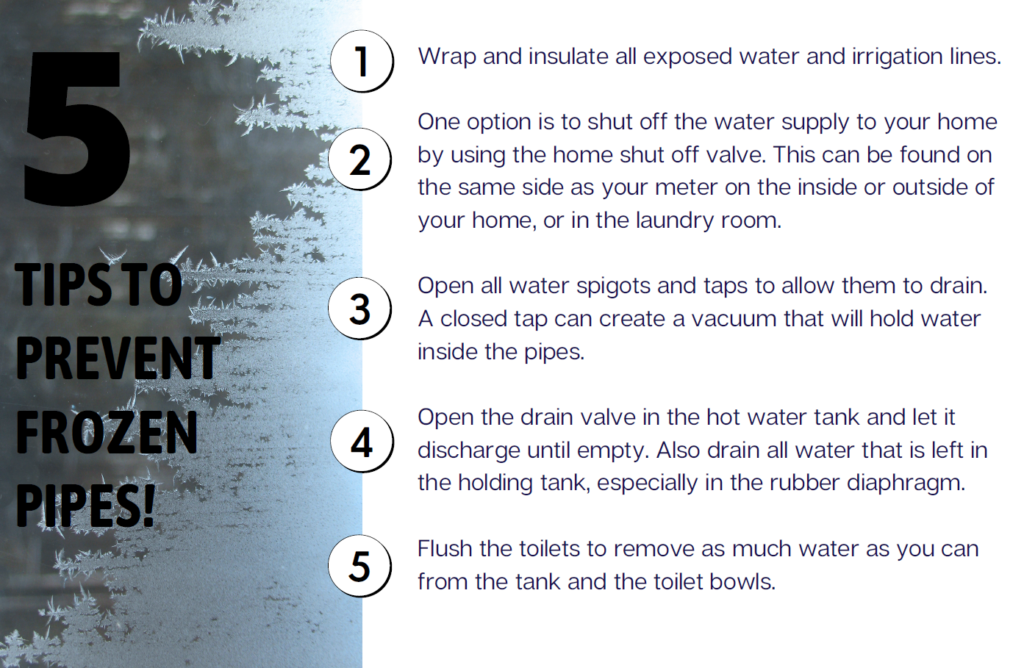 5 Ways To Prevent Frozen Pipes – Harris County Utility District No. 6